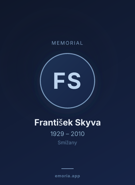 Memorial portrait of František Skyva