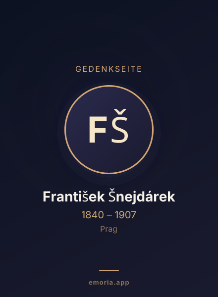 Gedenkportrait von František Šnejdárek