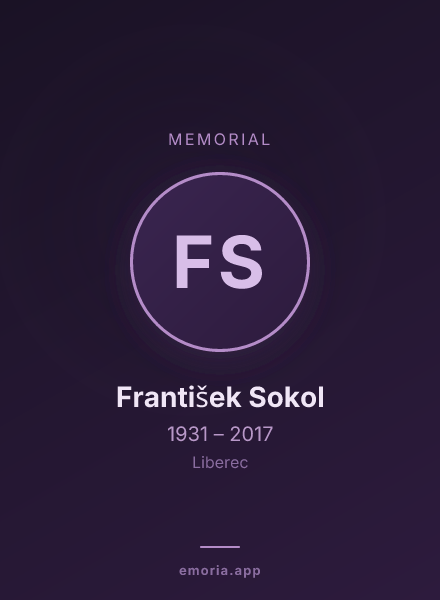 Memorial portrait of František Sokol