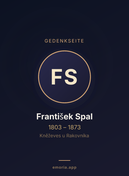 Gedenkportrait von František Spal