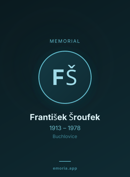Memorial portrait of František Šroufek