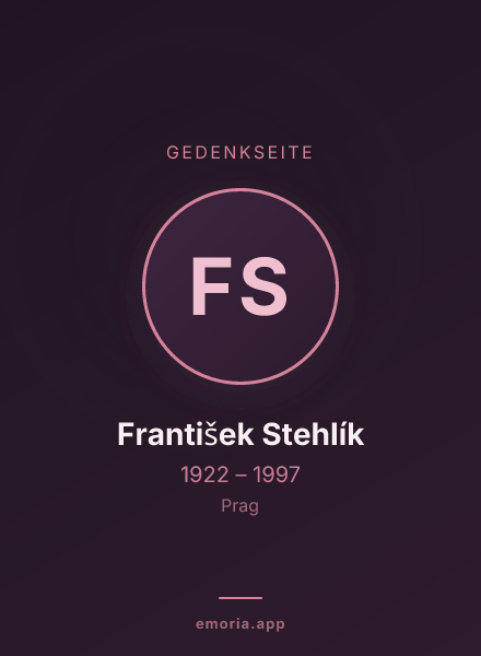 Gedenkportrait von František Stehlík