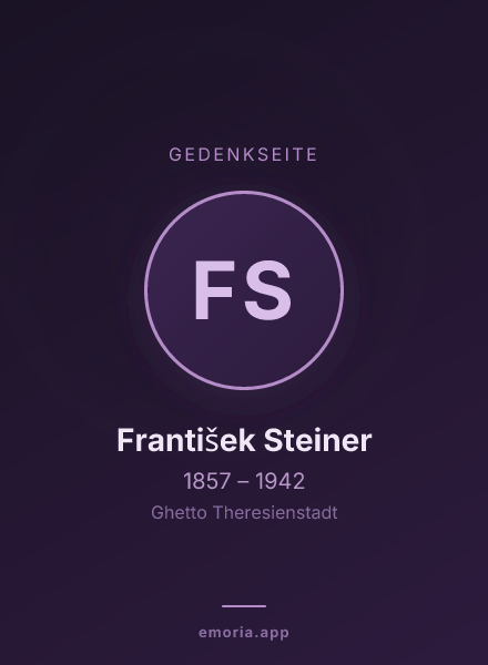 Gedenkportrait von František Steiner