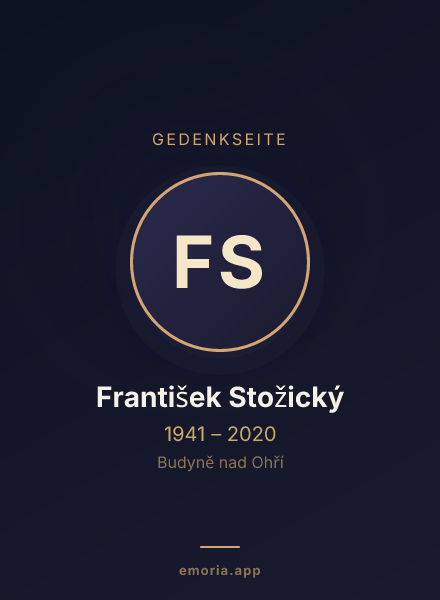 Gedenkportrait von František Stožický