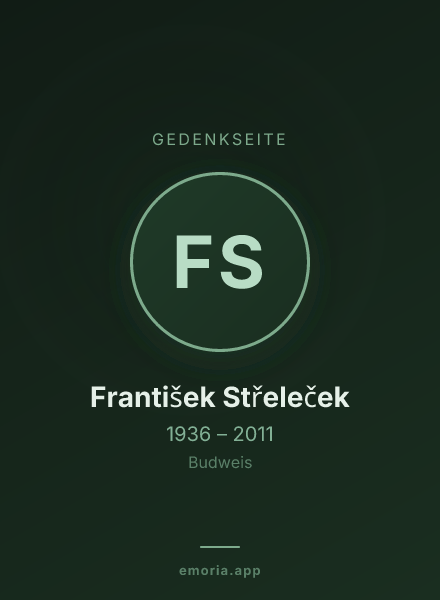 Gedenkportrait von František Střeleček