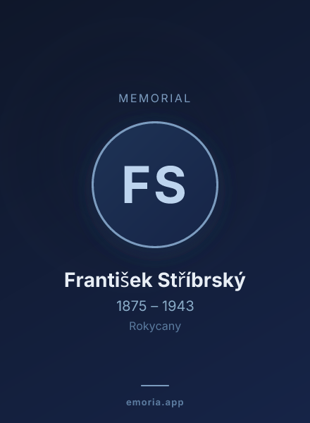 Memorial portrait of František Stříbrský