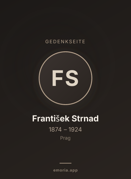 Gedenkportrait von František Strnad