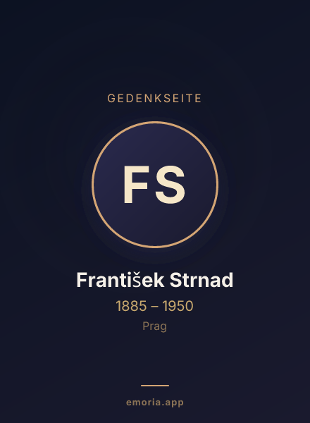 Gedenkportrait von František Strnad