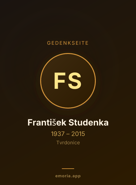 Gedenkportrait von František Studenka
