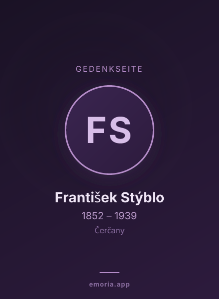 Gedenkportrait von František Stýblo