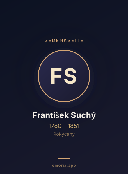 Gedenkportrait von František Suchý