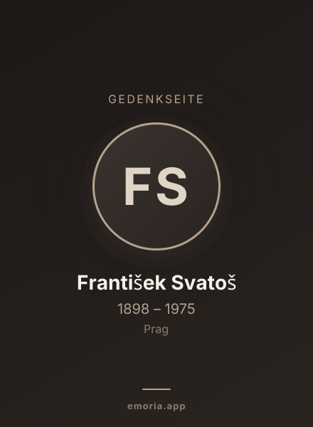 Gedenkportrait von František Svatoš
