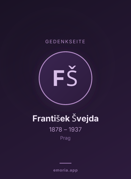 Gedenkportrait von František Švejda