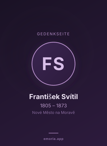 Gedenkportrait von František Svítil