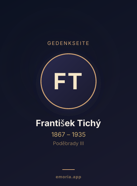 Gedenkportrait von František Tichý