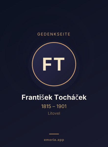 Gedenkportrait von František Tocháček