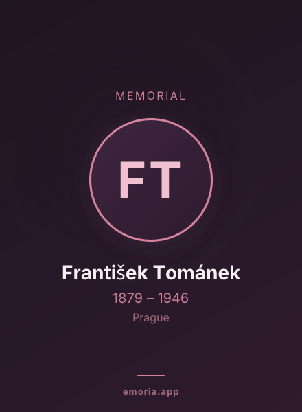 Memorial portrait of František Tománek