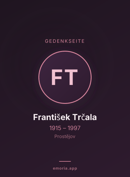 Gedenkportrait von František Trčala
