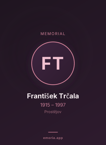 Memorial portrait of František Trčala