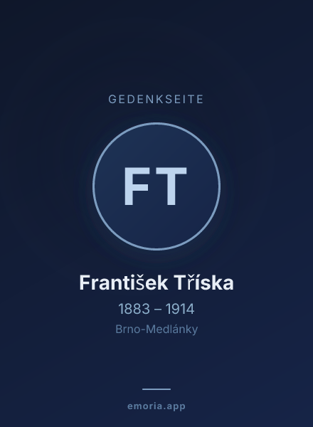 Gedenkportrait von František Tříska