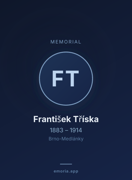 Memorial portrait of František Tříska