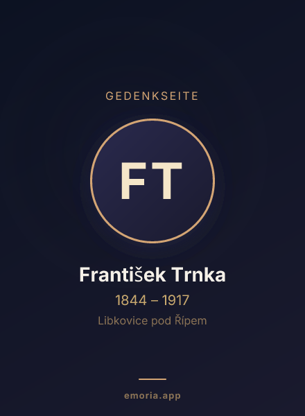 Gedenkportrait von František Trnka