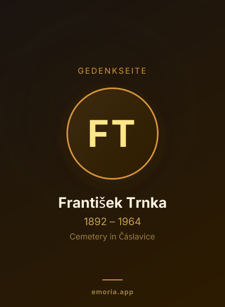 Gedenkportrait von František Trnka