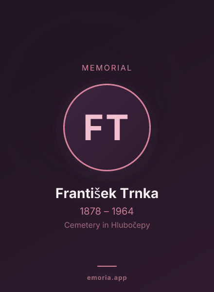 Memorial portrait of František Trnka
