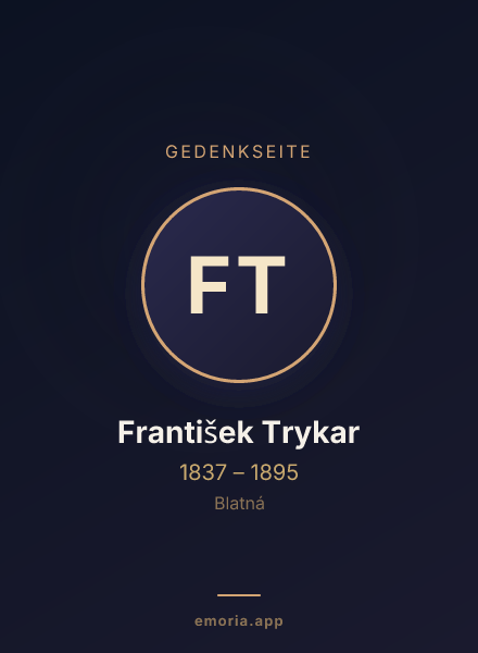 Gedenkportrait von František Trykar