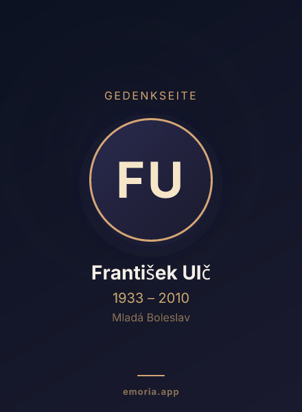 Gedenkportrait von František Ulč