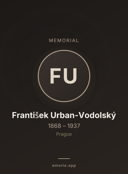 Memorial portrait of František Urban-Vodolský