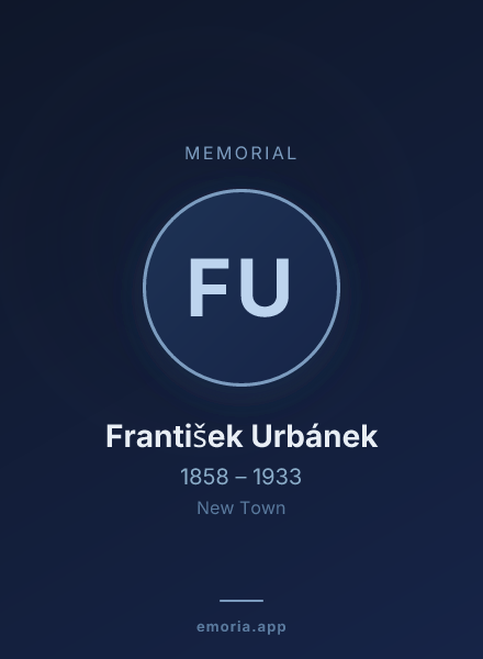 Memorial portrait of František Urbánek