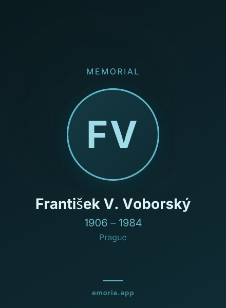 Memorial portrait of František V. Voborský