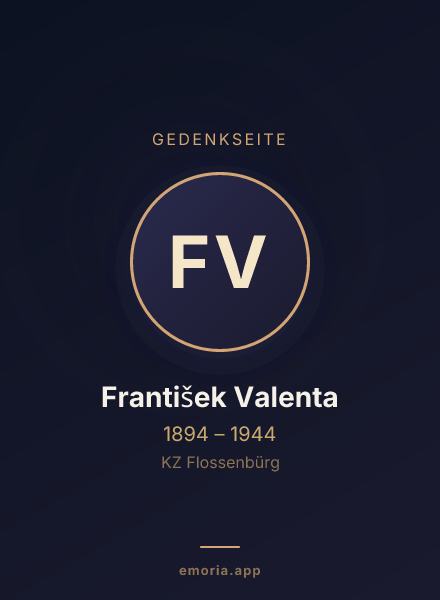 Gedenkportrait von František Valenta