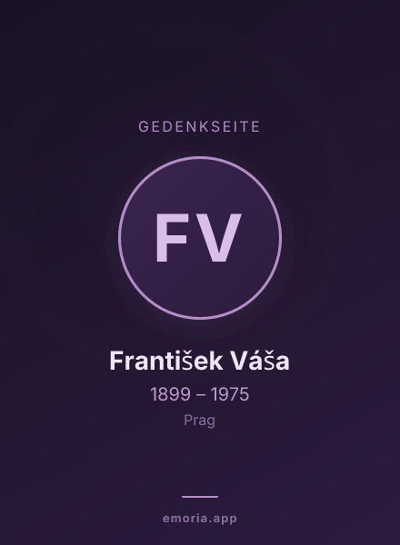 Gedenkportrait von František Váša
