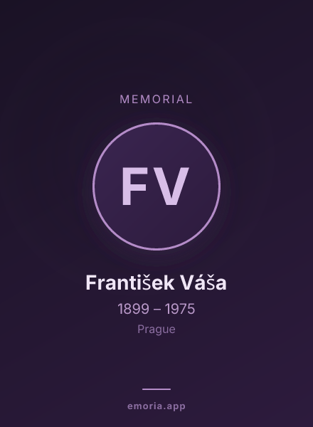 Memorial portrait of František Váša