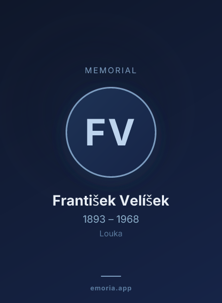 Memorial portrait of František Velíšek