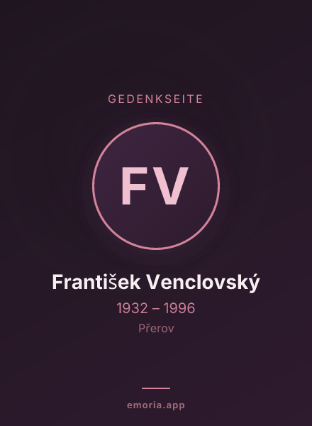 Gedenkportrait von František Venclovský