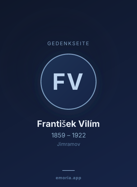 Gedenkportrait von František Vilím