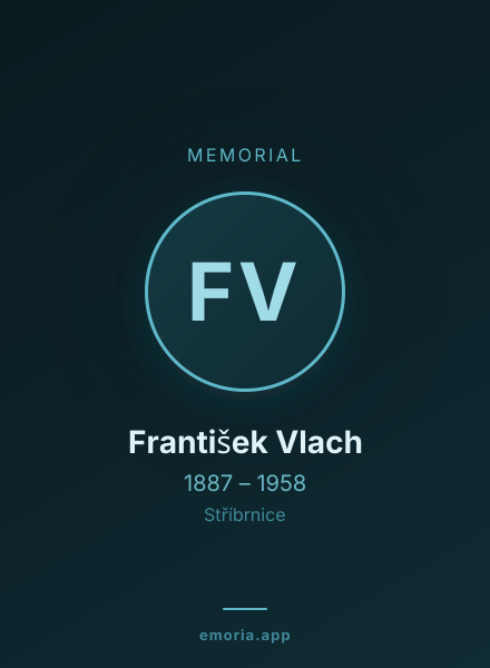Memorial portrait of František Vlach