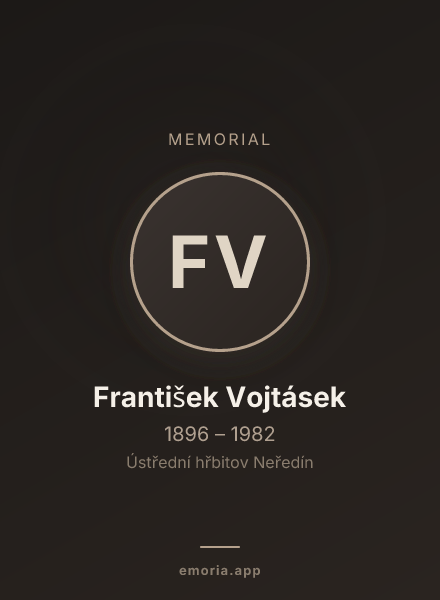 Memorial portrait of František Vojtásek
