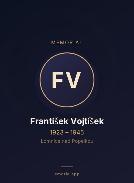 Memorial portrait of František Vojtíšek