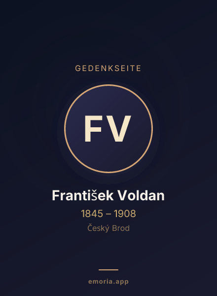 Gedenkportrait von František Voldan