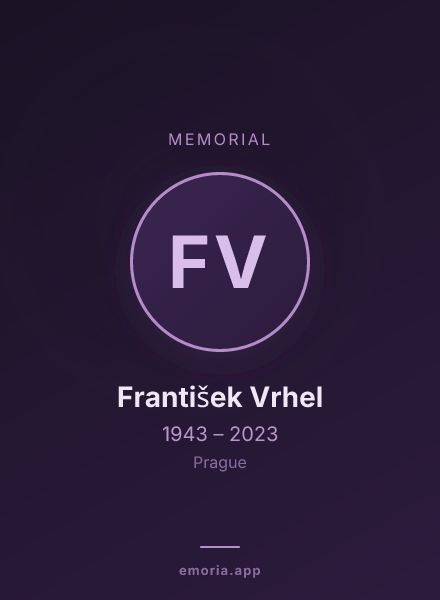 Memorial portrait of František Vrhel