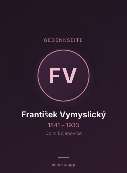 Gedenkportrait von František Vymyslický