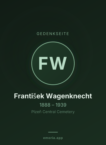 Gedenkportrait von František Wagenknecht