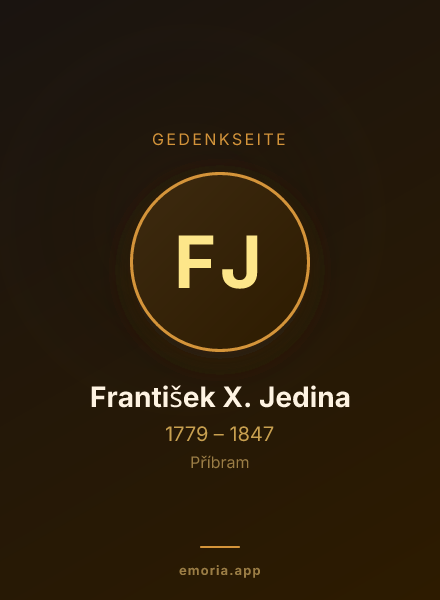 Gedenkportrait von František X. Jedina