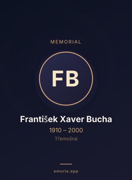 Memorial portrait of František Xaver Bucha