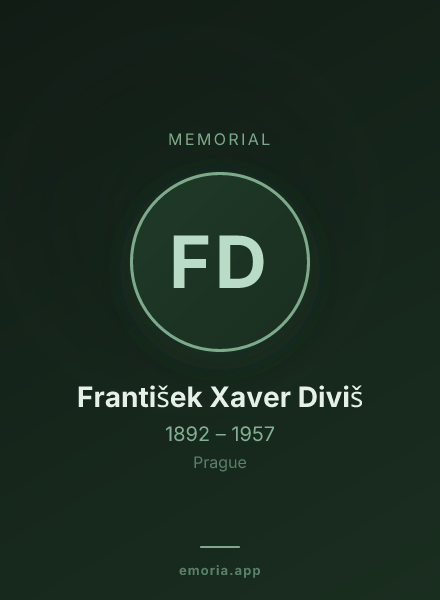 Memorial portrait of František Xaver Diviš