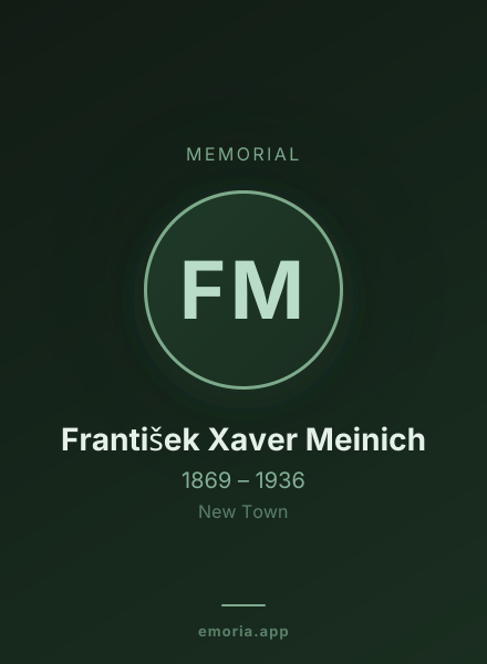 Memorial portrait of František Xaver Meinich